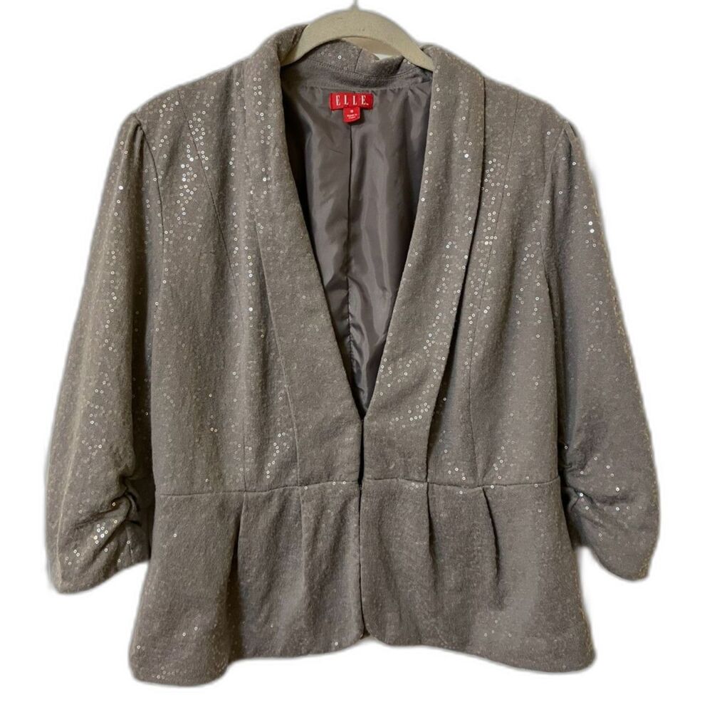 Silver sequined blazer